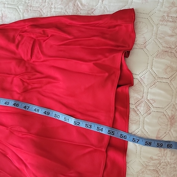 Zara Red Slip dress with bag details - Picture 8 of 11